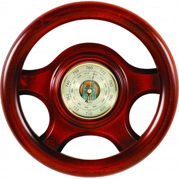 Штурвал сувенирный С16 барометр