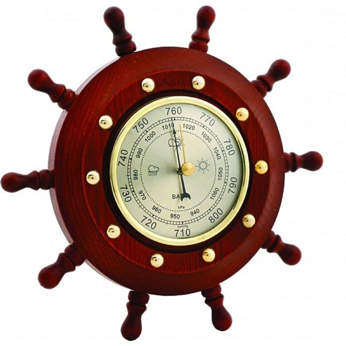 Штурвал сувенирный барометр С5
