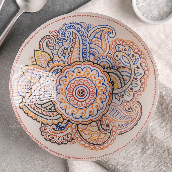 Тарелка суповая 20 см "Восточный узор", 800 мл
