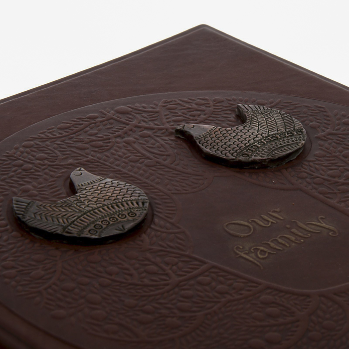 Фотоальбом 20 магнитных листов формат А4 "Наша семья" 32х27 см