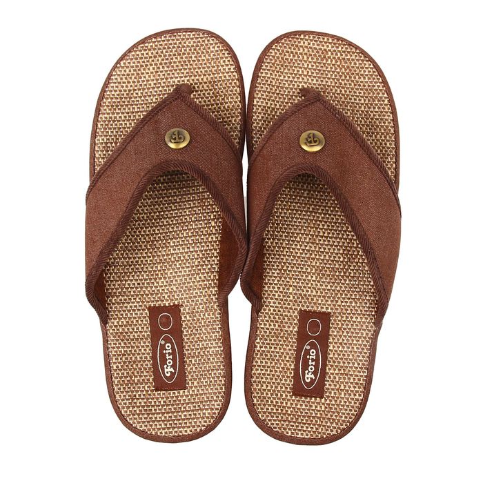 Тапочки мужские Forio арт. 124-4428-1, цвет коричневый, (р. 45)
