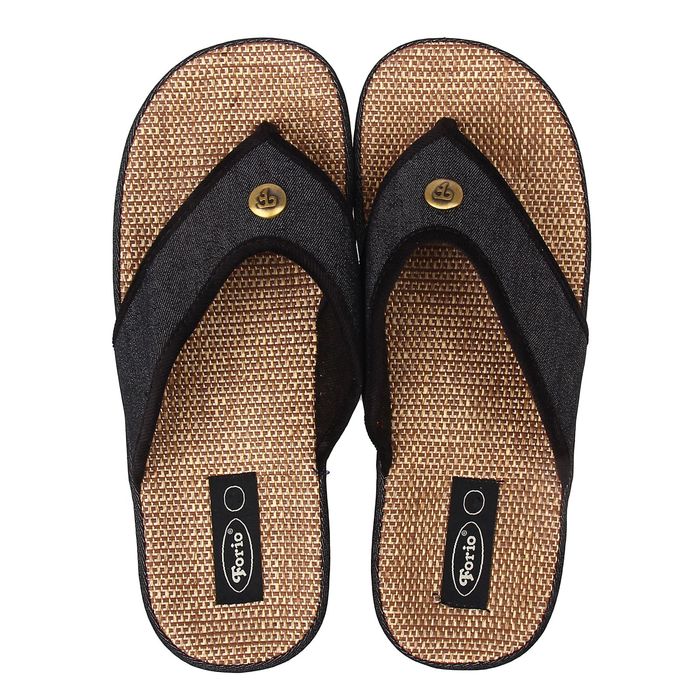 Тапочки мужские Forio арт. 124-4428-1, цвет чёрный, размер 44