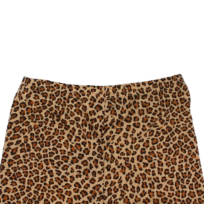 Брюки для девочки, рост 104 см, цвет бежевый, принт леопард 232162