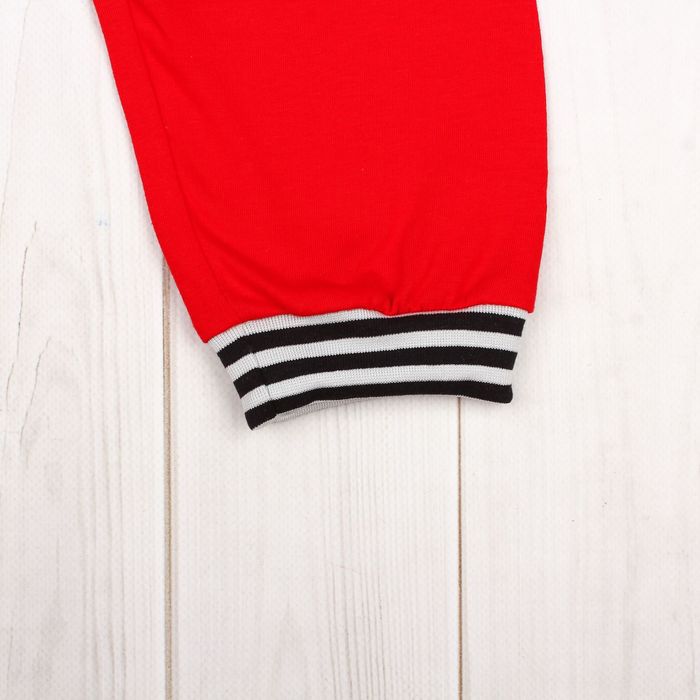 Брюки для мальчика, рост 74 см, цвет красный 233110-1_М