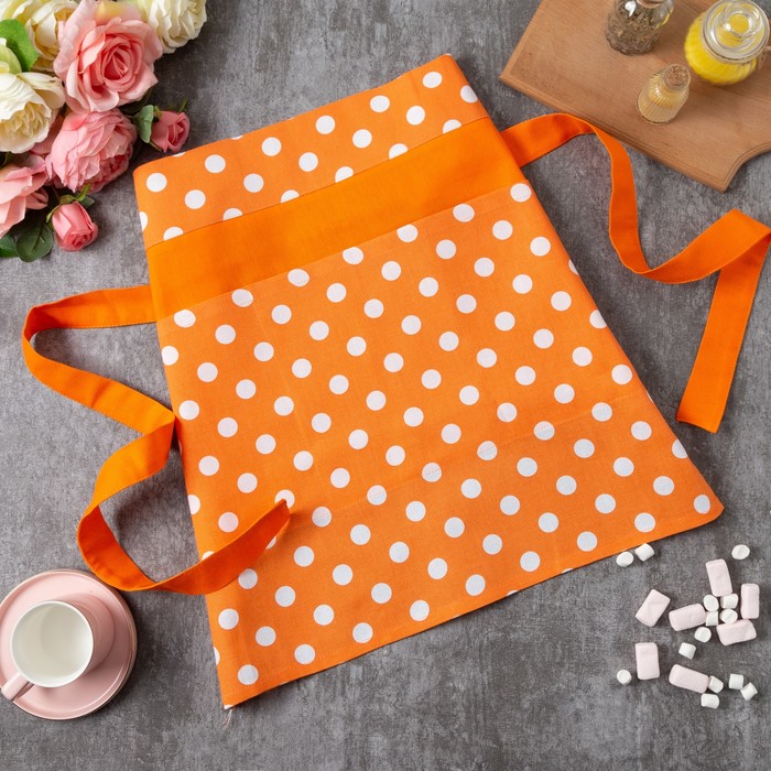 Фартук "Этель" Яркий цитрус укороченный, 100% хл, рогожка, 165 г/м2