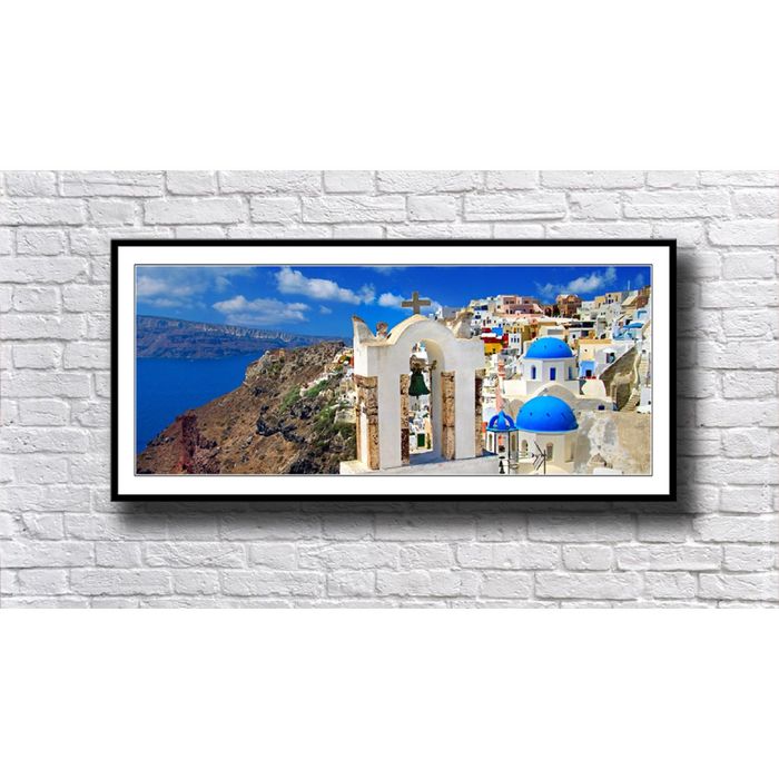 Картина-панорама "Ярко-синий остров Крит"