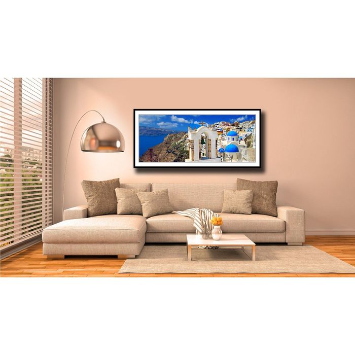 Картина-панорама "Ярко-синий остров Крит"