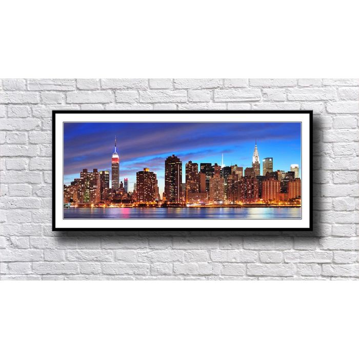 Картина-панорама "Город в ночных огнях"