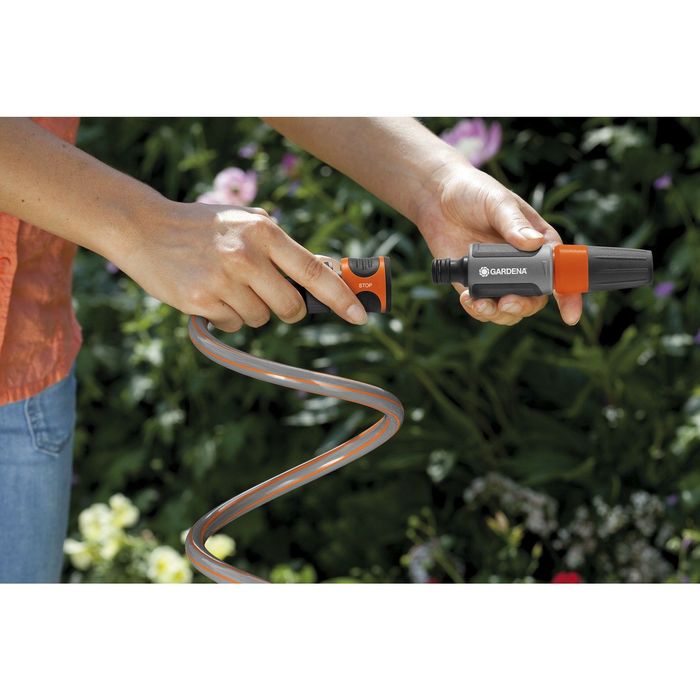 Колонка со спиральным шлангом, d=12 мм (1/2"), L=10 м, комплект фитингов