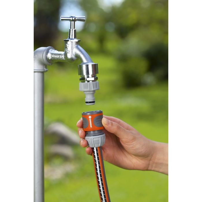 Коннектор, 1/2" (12 мм), пластик, GARDENA