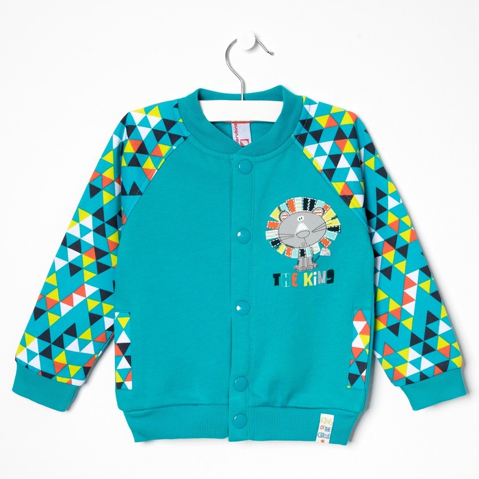 Джемпер для мальчика, рост 98 (56) см, цвет зелёный