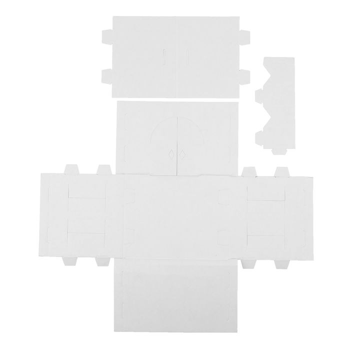 Набор « 3D домик» для раскрашивания, для сборки без ножниц и клея, и раскрашивания красками, мелками