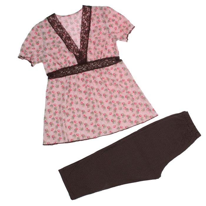 Пижама женская (туника, бриджи) Джесика МИКС, р-р 42