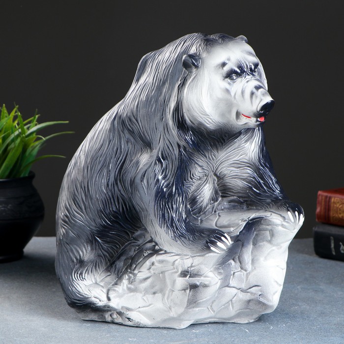 Копилка "Медведь — хозяин тайги" чёрная