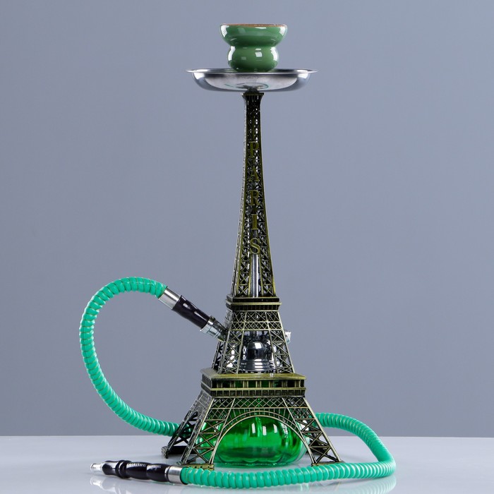Кальян "Эйфелева башня", 36 см, 1 трубка, микс