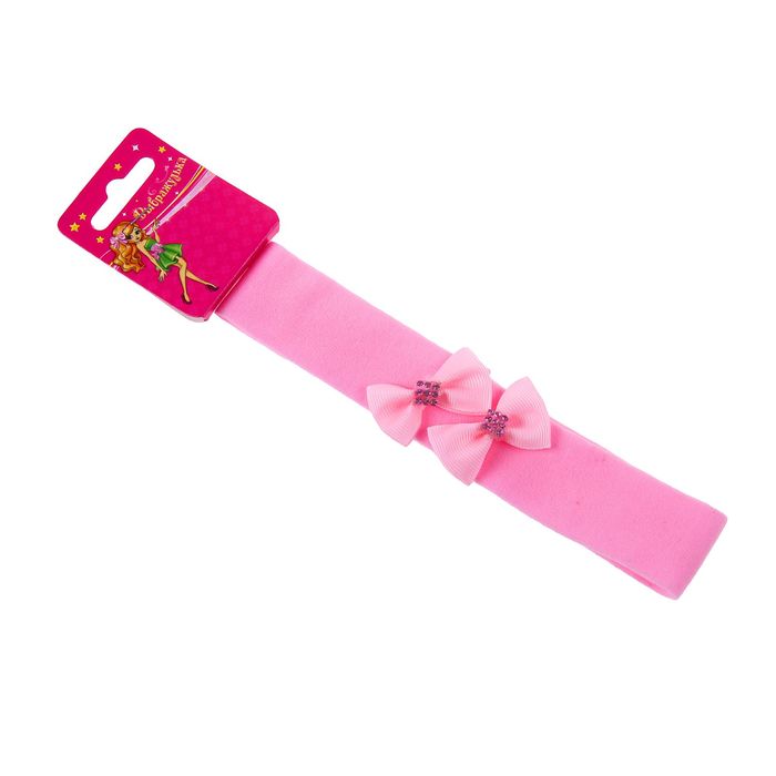 Повязка для волос "Габи", два бантика с декором