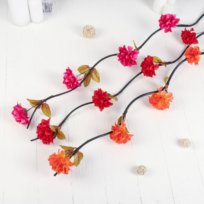 Декоративная ветка "Пышный бутон" микс