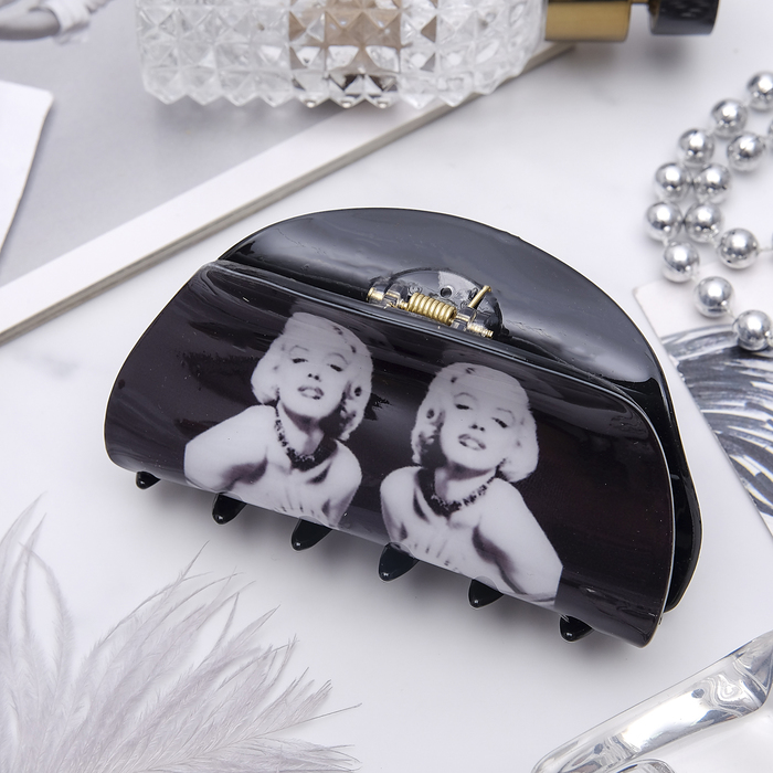 Краб для волос "Леди" 10 см двойная