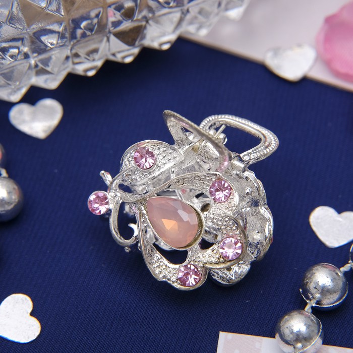 Краб для волос "Воздушный бриз" 2,5 см жар-птица, микс