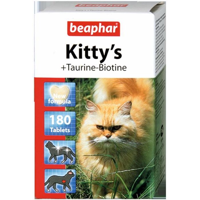 Витамины Beaphar "Kitty's" таурин+биотин 180шт, для кошек
