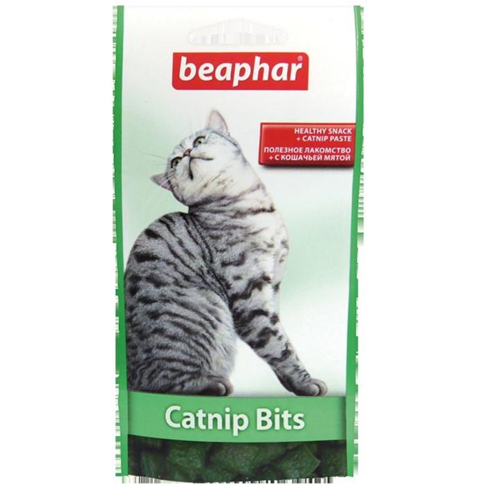 Подушечки Beaphar "Catnip-Bits" с кошачьей мятой 35гр, для кошек