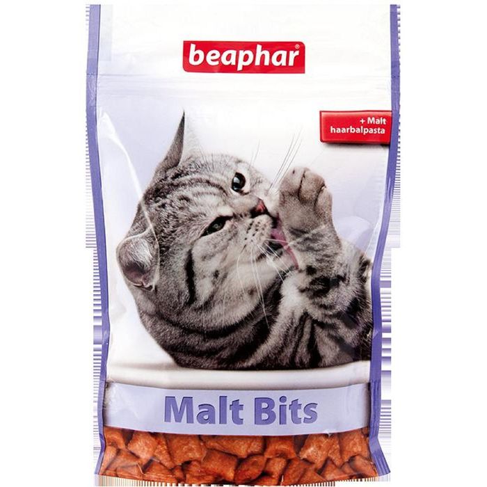 Подушечки Beaphar "Malt-Bits" с мальт-пастой 150гр, для кошек