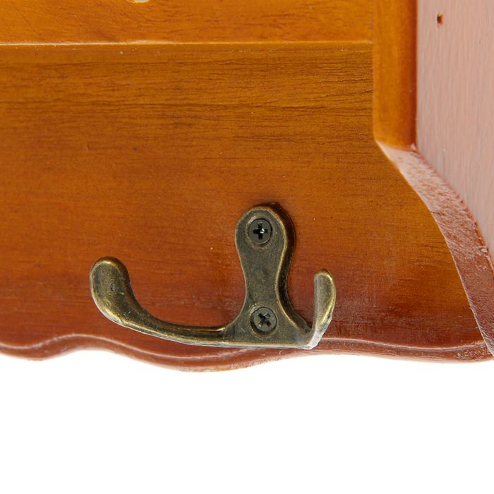 Ключница дерево "Цветочный сервиз" 24,5х26х8 см