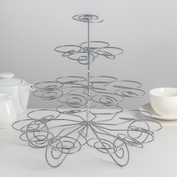 Подставка для пирожных 28,5x28,5x31 см "Кудряшка"