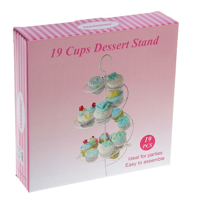 Подставка для пирожных 27х27х47 см "Спираль"