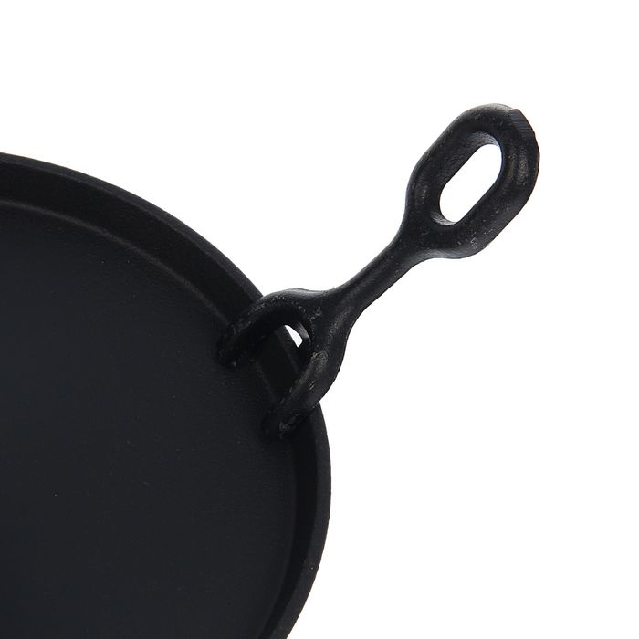 Сковорода 19,5 см на деревянной подставке "Круг" с чапельником