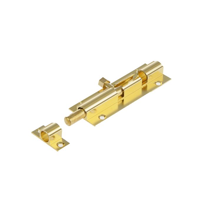 Шпингалет SH01, 4", алюминий, цвет золото