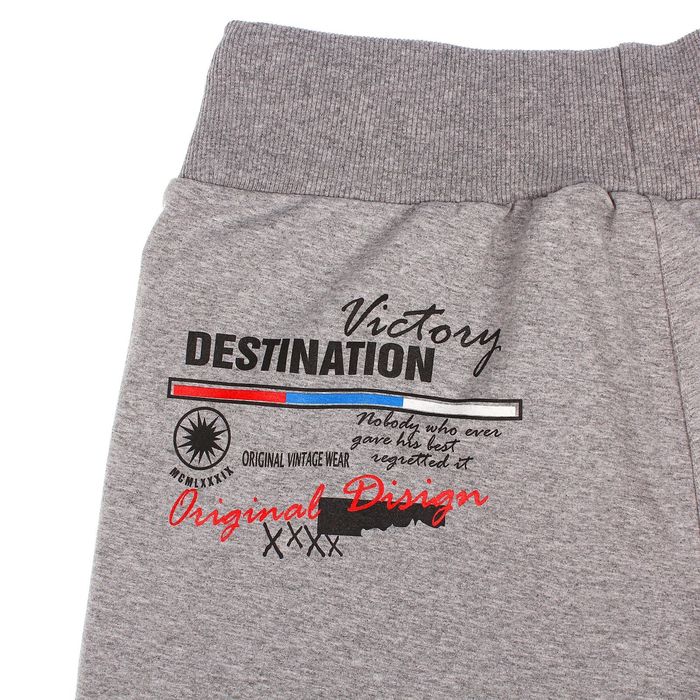 Брюки мужские ФРИСТАЙЛ Б-1-45, цвет серый меланж, рост 180-185 см, р-р 46