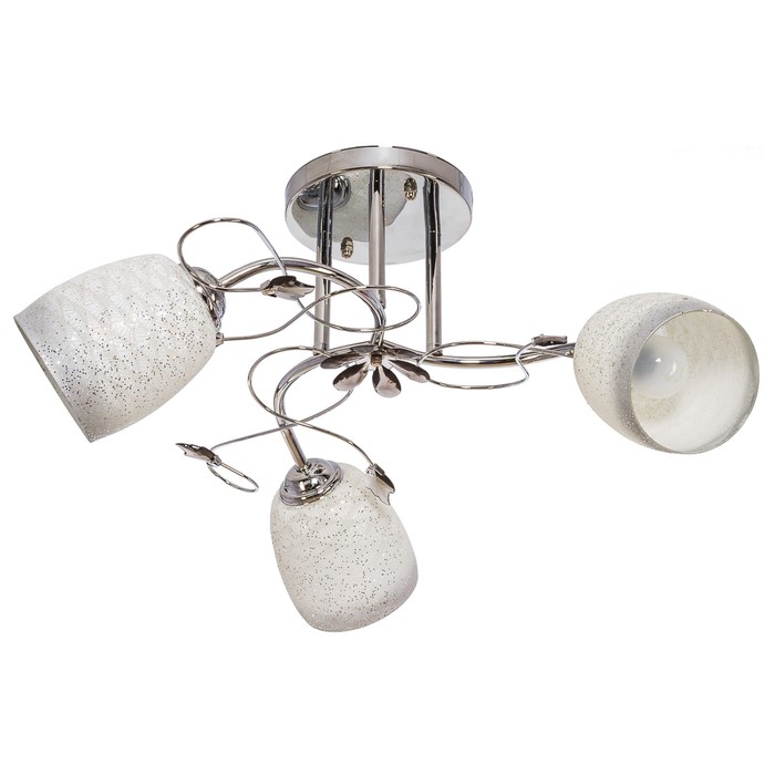 Люстра "Сияние" 3 лампы 60W E27 хром 52х52х26 см