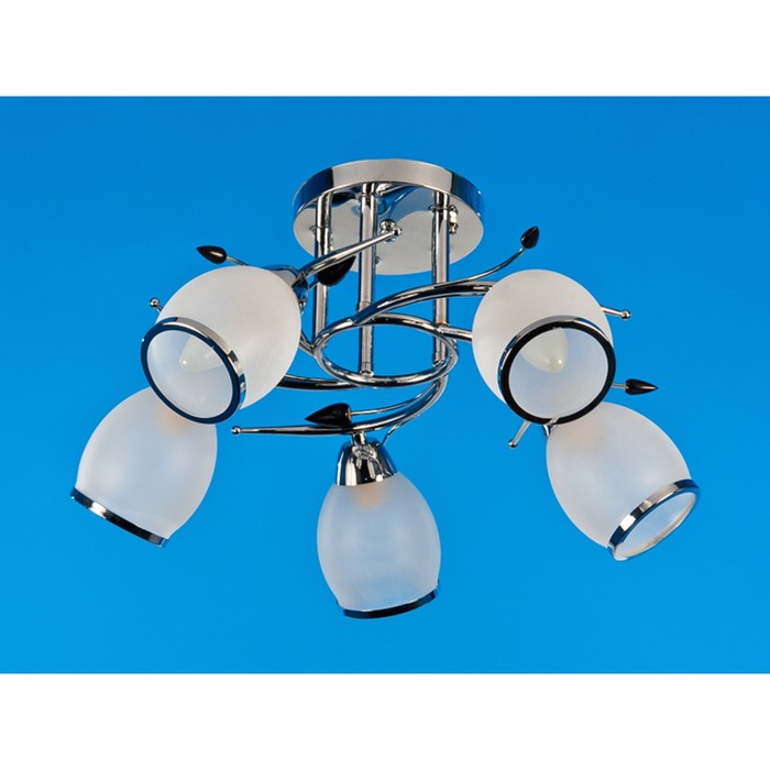 Люстра "Альби" 5x40Вт E27 хром 48х48х24 см.