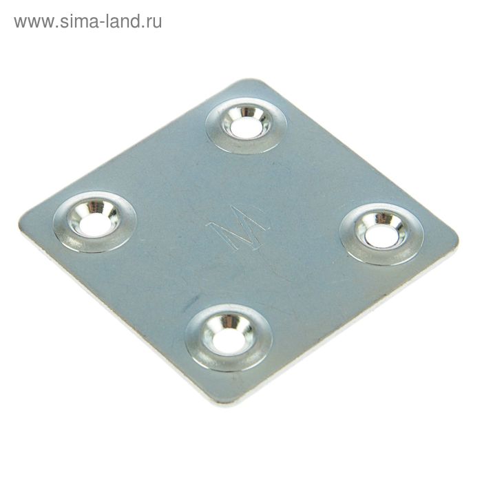 

Пластина крепёжная, оцинкованная, 48 х 48 х 1.2 мм