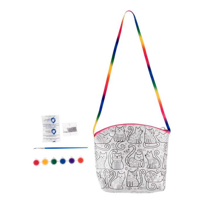 Набор для творчества My Color Bag "Котёнок", сумка-раскраска мини