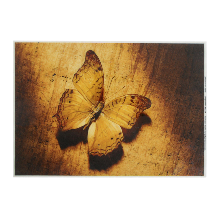 Декупажная карта "Бабочка" плотность 45 г/м2, формат А4