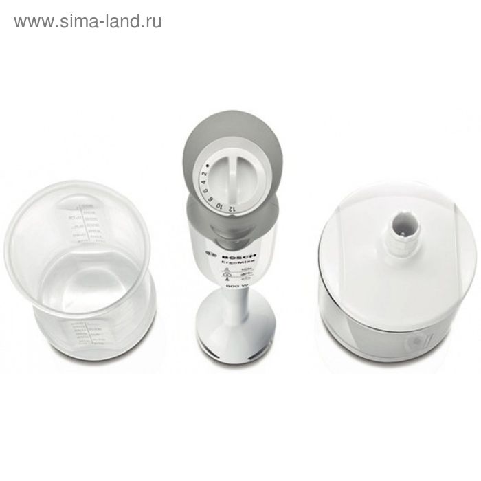 

Блендер Bosch MSM 66020, погружной, 600 Вт, 0.3/0.6 л, 12 скоростей, белый