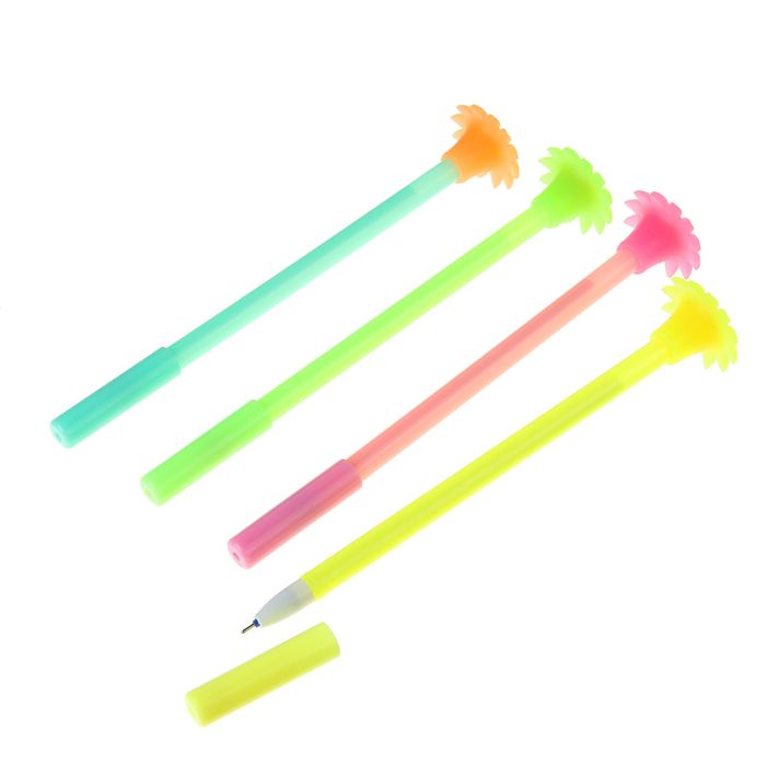 Ручка шариковая-прикол Цветок МИКС