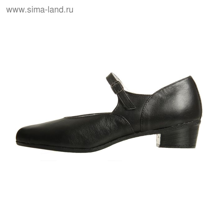 фото Туфли народные женские, длина по стельке 18,5 см, цвет чёрный