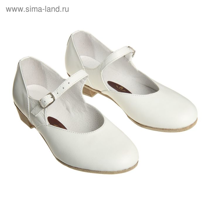 фото Туфли народные женские, длина по стельке 19,5 см, цвет белый
