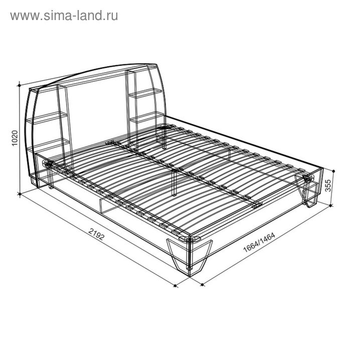 

Кровать Виктория-1, 1400х2000, с основанием