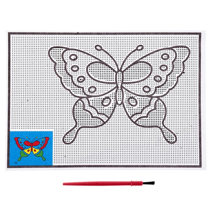 Раскраска водная "Бабочка" + кисть