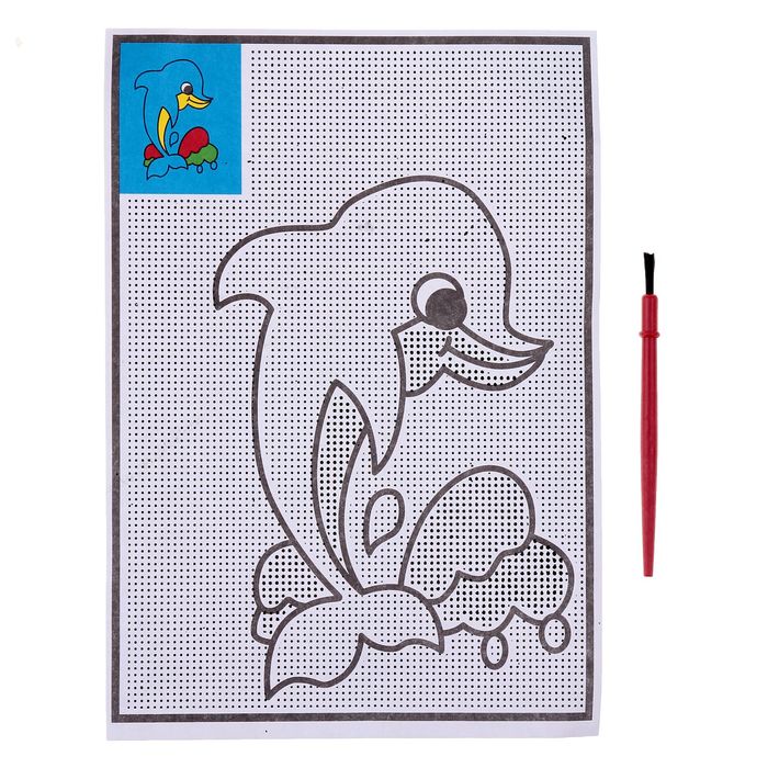 Раскраска водная "Дельфин" + кисть