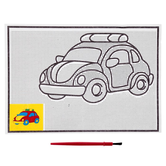 Раскраска водная "Машинка" + кисть