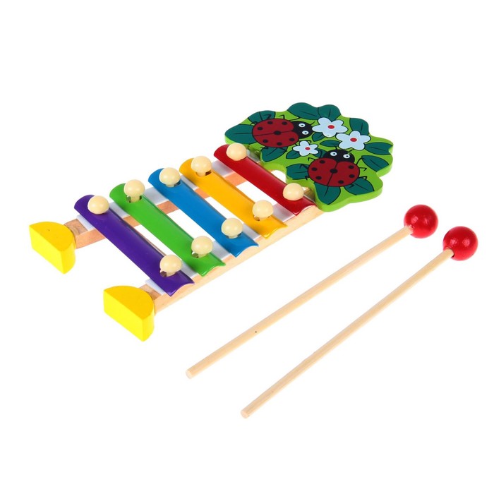Металлофон малый "Забавные букашки", 5 тонов