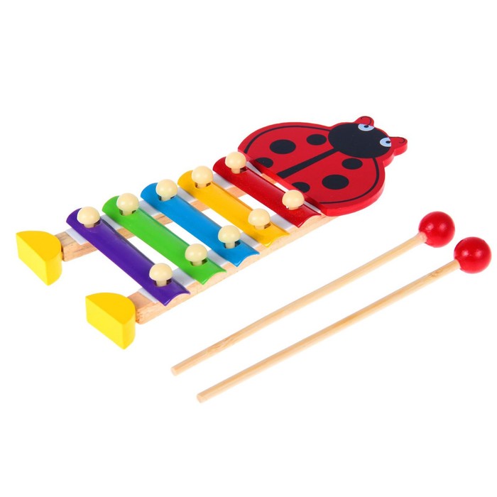 Металлофон малый "Божья коровка", 5 тонов