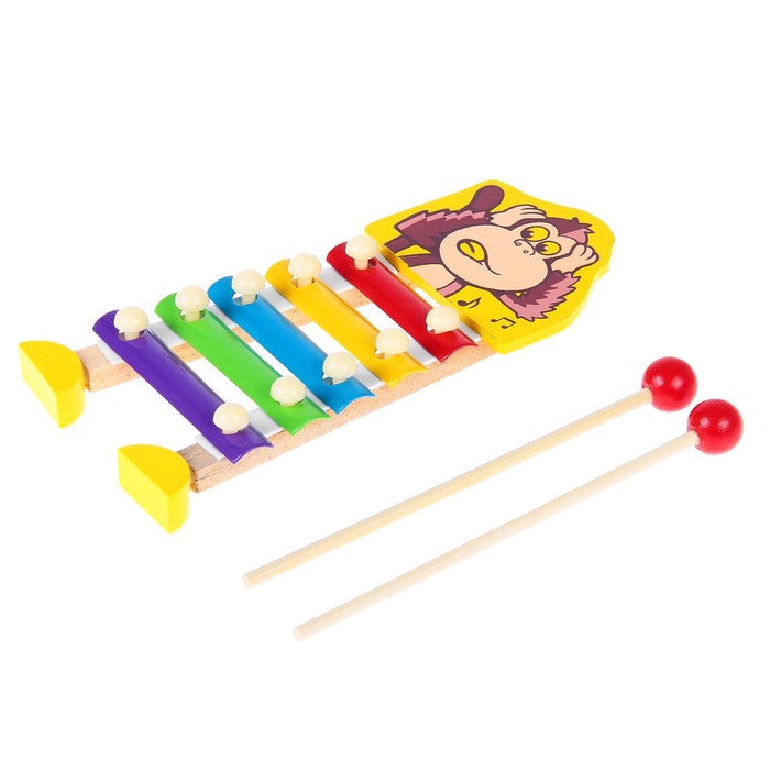 Металлофон малый "Обезьянка", 5 тонов
