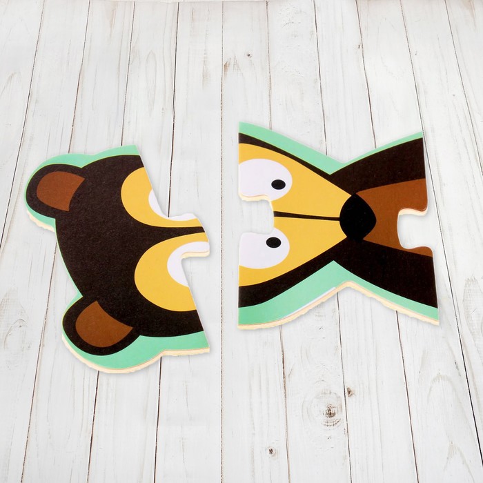 Пазл сборный "Медвежонок", 5 элементов