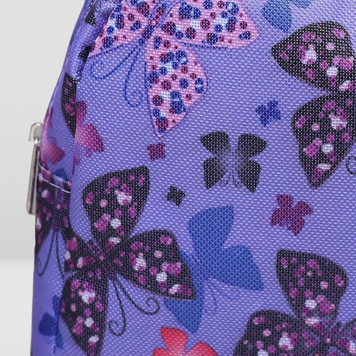 Сумка детская на молнии, 1 отдел, наружный карман, цвет сиреневый